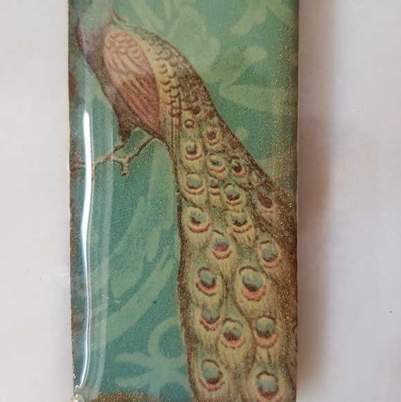 Peacock Pendant + Emerald Green Necklace - Picture 6 of 7